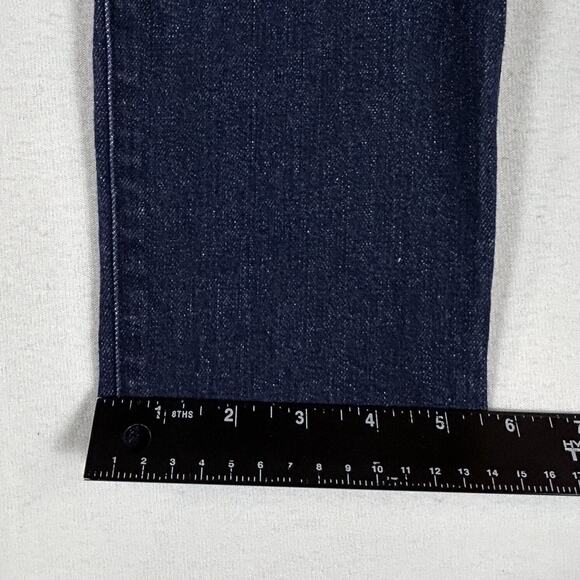 Lauren Ralph Lauren Regal Skinny Jeans Women’s 10 Blue Dark Wash Black Stripe - Picture 15 of 16